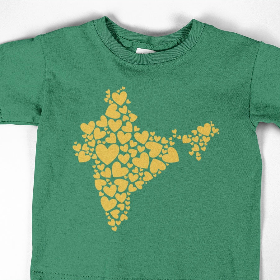 Hearts of India - Kids Green (Unisex)