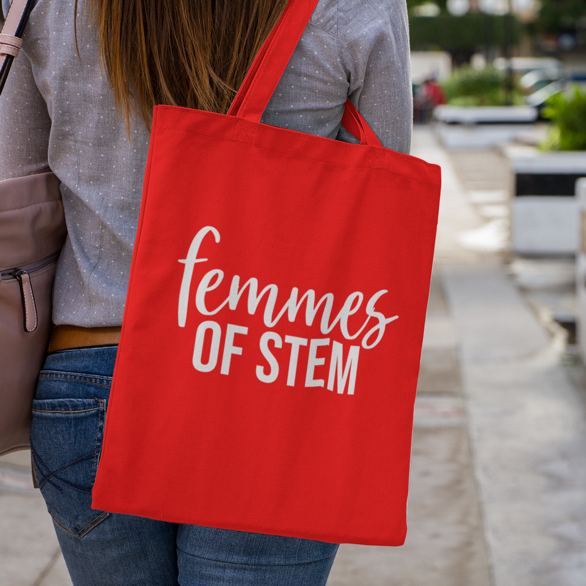 Femmes of STEM tote bag