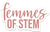 Femmes of STEM sticker (rose gold)